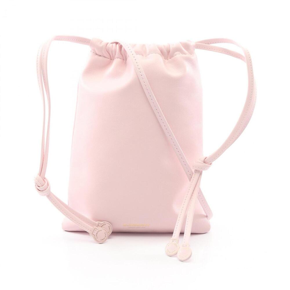 Burberry Mini Pochette Shoulder Bag Handbag Leather Women's Pink 8030365